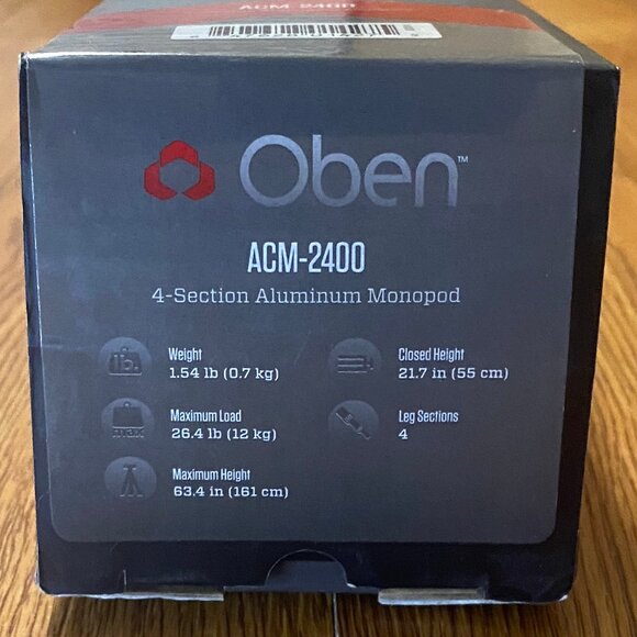 Oben ACM-2400 4-Section Aluminum Monopod - Picture 2 of 8